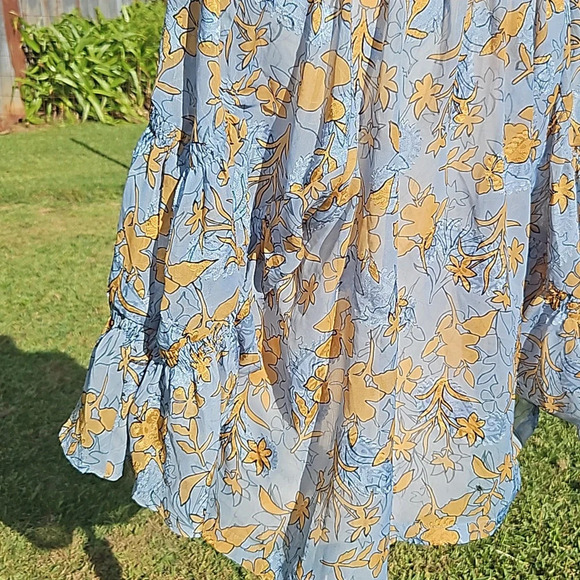 Anthroplogie Current Air Sheer Floral Kimono - Picture 5 of 8